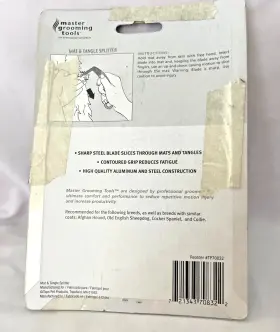 TP70832 MASTER GROOMING TOOLS Dog Groomer Mat Tangle Splitter #2