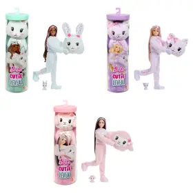 MTTJFV59 MATTEL Barbie Cutie Reveal Doll Costume Mini Pet