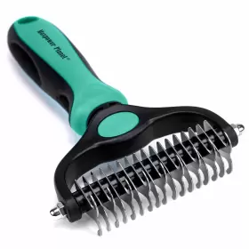 196852643448 MAXPOWER PLANET Pet Brush Double Shedding Rake