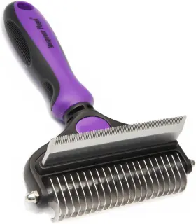 744759416568 MAXPOWER PLANET Double Deshedding Brush Dogs