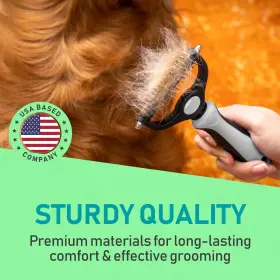 850050643098 MAXPOWER PLANET Pet Brush Double Undercoat Rake #3