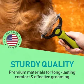 850050643104 MAXPOWER PLANET Pet Brush Double Shedding Rake #3