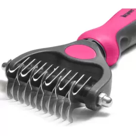 850050643159 MAXPOWER PLANET Pet Brush Double Shedding Rake #2