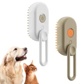 A-01 MCDZZHSTBD Steamy Pet Brush Convenient Hair Removal