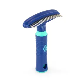 38027 MCS Scout Pet Hair Rake Single Row Rotating Pins Tool