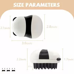449018706559 MEETSTARS Cute Pet Bath Brush Hair Dog Scrubber #2