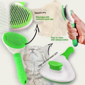 726872002071 MEKTR Cleaning Slicker Brush Cat Dog Shedding #3