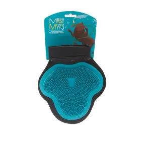 MM200BL MESSY MUTTS Reversible Silicone Pet Glove Gentle Bath