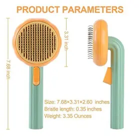 718430807280 METREE Cat Hair Brush Cleaning Pet Slicker #2