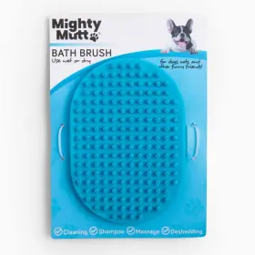854572007611 MIGHTY MUTT Pet Brush Rubber Bristles Cleaning