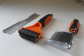 850007686888 MIGHTY PAW Dog Set Undercoat Dematting Rake Comb #2