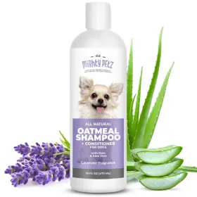 19-0006 MIGHTY PETZ Oatmeal Dog Shampoo Conditioner Natural