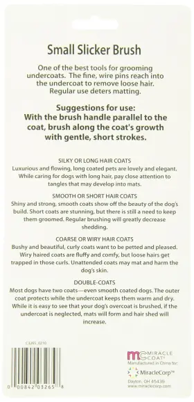 000842032658 MIRACLE CARE Coat Slicker Dog Brush #3