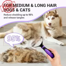 744759765444 MIU COLOR Pet Brush Undercoat Rake Dogs Cats #3