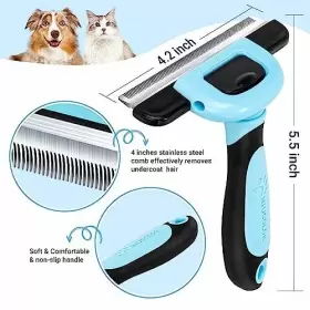 951300451327 MIU COLOR Pet Brush Deshedding Tool Dogs Cats #2