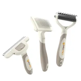 787942782231 MIU PET Haired Dog Cat Deshedding Slicker Kit
