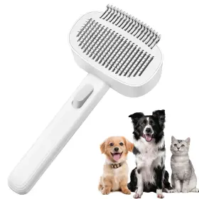 W7-36YJ-1R9O MOESOCE Deshedding Brush Dematting Comb Cat
