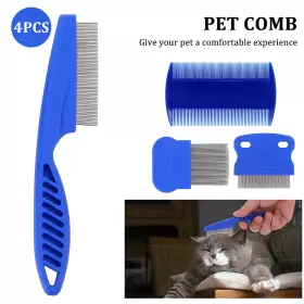 1-SALZZ-D MOLAIN Cat Dog Flea Comb Pet Tear Stain Remover Set #2