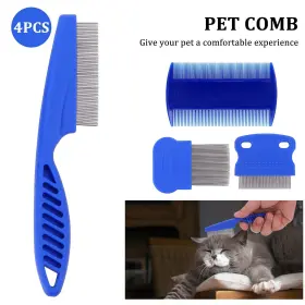 723638927029 MOLAIN Cat Dog Flea Comb Pet Tear Stain Remover #2