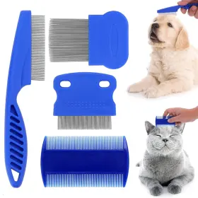 723638927029 MOLAIN Cat Dog Flea Comb Pet Tear Stain Remover