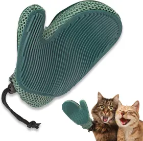 711181346138 MOLLYPAWS Cat Dog Glove Pet Hair Remover Brush