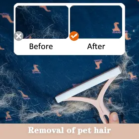 726084540545 MOLLYPAWS Pet Hair Remover Couch Carpet Scraper #3