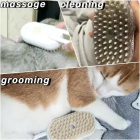 787477680330 MOUOGO Dog Steamy Brush Pet Hair Removal Cats #2