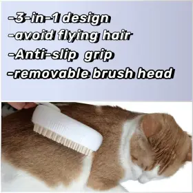 787477680330 MOUOGO Dog Steamy Brush Pet Hair Removal Cats #3