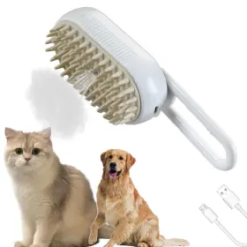 787477680330 MOUOGO Dog Steamy Brush Pet Hair Removal Cats