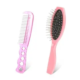 549116 MOZEAT LENS Wig Brush Set Steel Bristle Comb Cushion