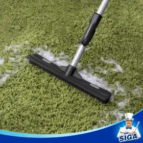 B08HN63XK9 MR.SIGA Pet Hair Removal Rubber Broom Squeegee #3