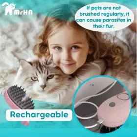 659675309224 MRHN Pink Cat Steam Brush Cleaning Steamy Pet #2