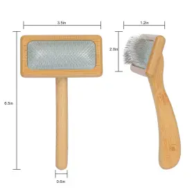 616833253256 MUSE IRIS Dog Cat Brush Pet Slicker Handle Shor #3