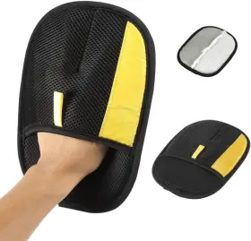 445031682635 MUSTOWL Pet Hair Removal Glove Cats Dogs Double