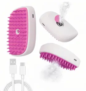 MUT86BBL001 MUT86 Cat Steam Brush Mist Usb Rechargeable Pink