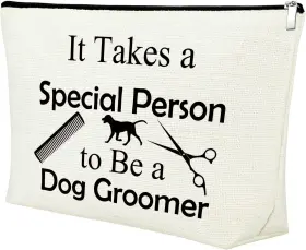KFUSBAG00830 MXRYMVU Dog Groomer Makeup Bag Themed Pet Hair
