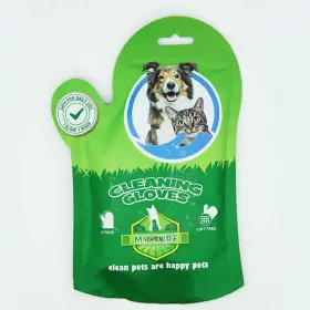 975358530254 MY TURF Dog Washing Gloves Bathing Cat Wipes