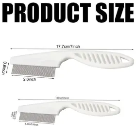 739713390763 NADUSEP Pet Comb Multifunctional Steel Flea Tea #2