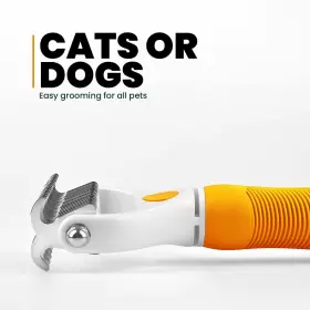 705514062437 NANN-PET Undercoat Rake Dogs Cats Detangling #2