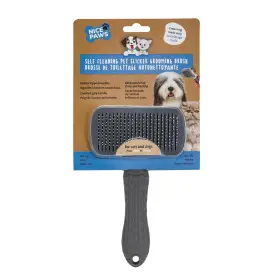 313040137170 NICE PAWS Cleaning Slicker Brush Pink Pet