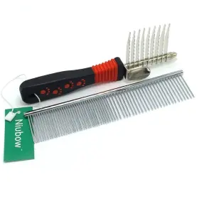 707152845250 NIUBOW Pet Dematting Comb Set Removes Mats Fur