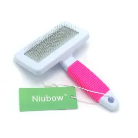 707152845281 NIUBOW Pet Slicker Brush Coated Pin Dogs Cats