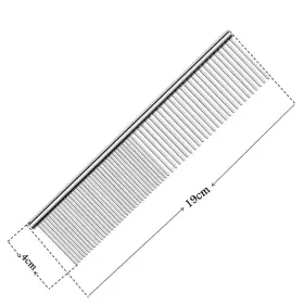 712491571753 NJISZHI Comb Dog Pack Cat Rounded Ends Stainle #3