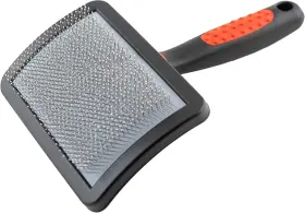 TM31122 SOFT Pin Curved Slicker Brush Dogs Coated Gentle