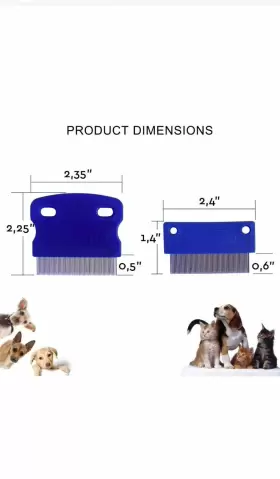 PVAMB07H7L61YF DOG Combs Tear Stain Removal #2