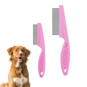 105387 NQEUEPN Pet Hair Comb Multifunctional Pink