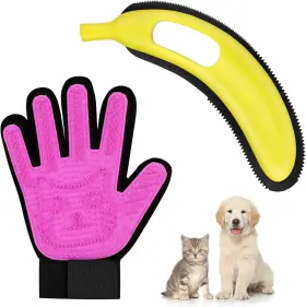 REMOVER-001 NREFPUN Pet Hair Banana Cat Dog Efficient Groomin