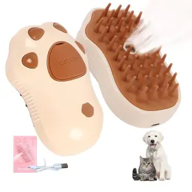 744759040848 NXVLTO Cat Steam Brush Steamy Silicone Cleaning