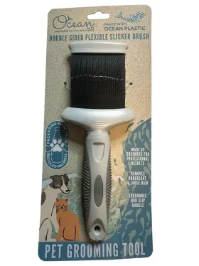 09-897-60264873 OCEAN BY PT Double Flexible Slicker Brush Pet