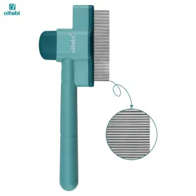Oitabi Oa2250605 Flea Comb For Dogs And Cats With Release Button Pet Hair Removal